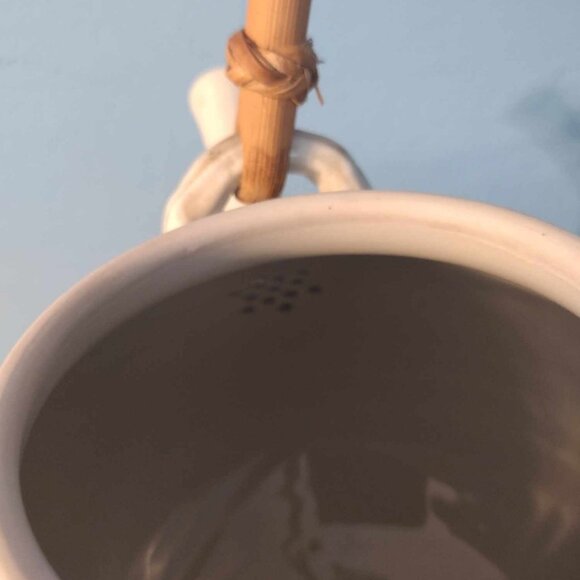 Vintage Teapot and Tea Jar With Embossed Floral Pattern - Picture 7 of 15